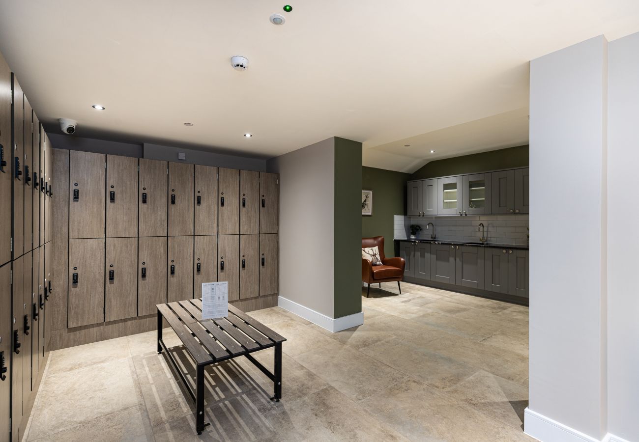 Image showing the heated locker room inside Rock Mill Apartments