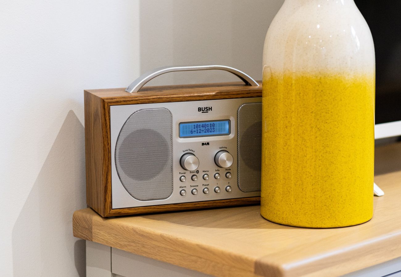 Image showing the Bush DAB radio inside Rock Mill luxury apartment 19