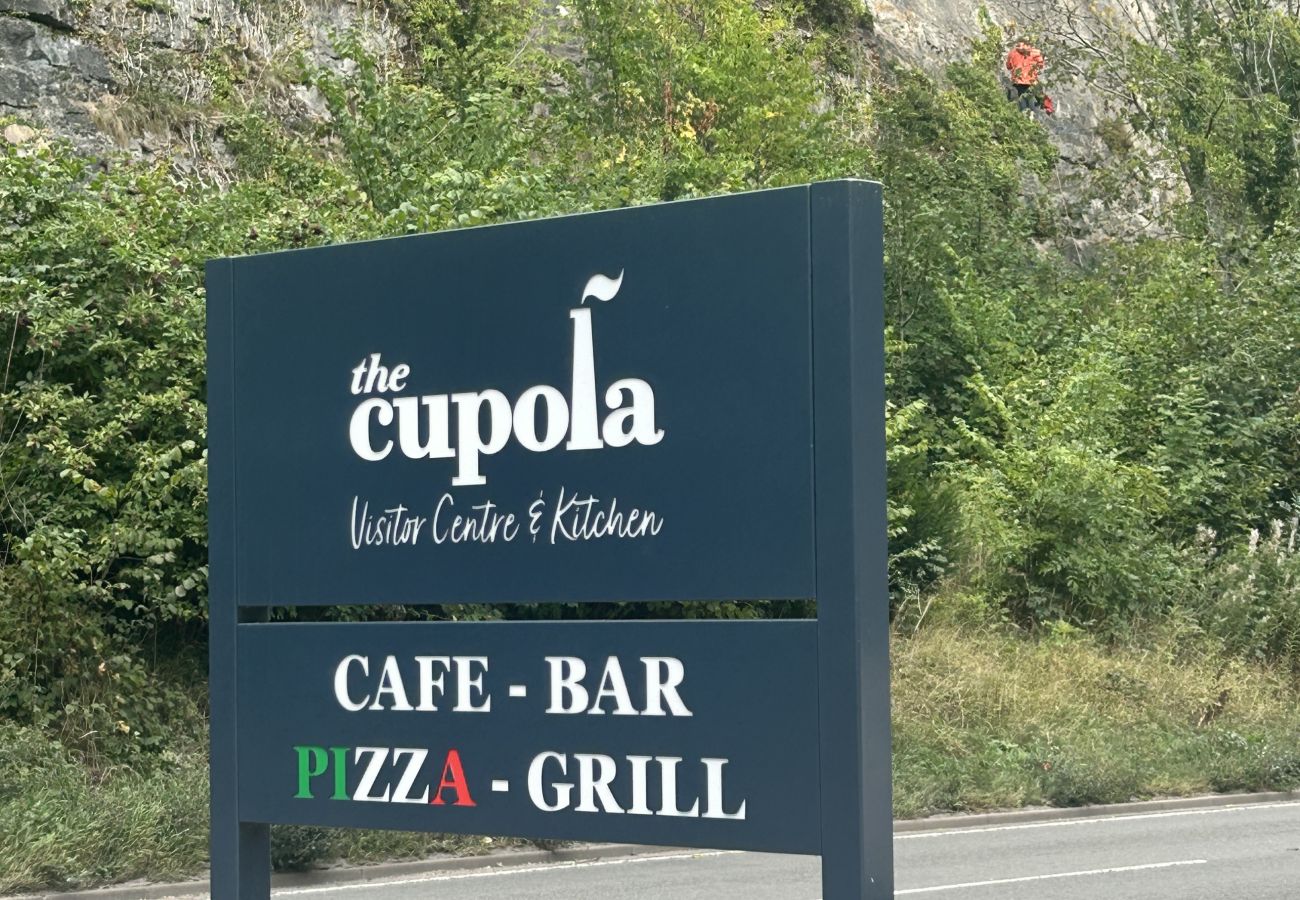 Image showing a sign for The Cupola visitor centre and kitchen
