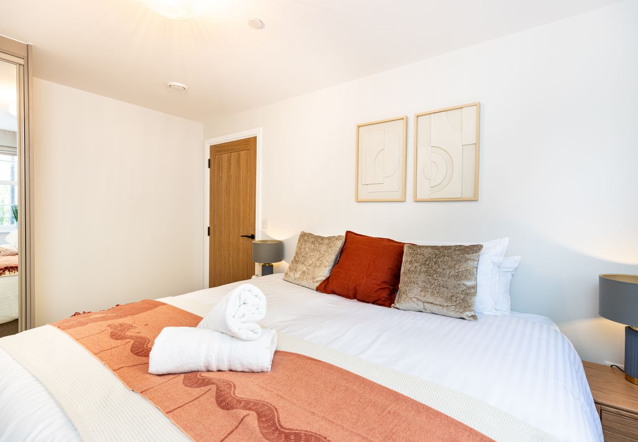 Image showing the separate bedroom inside Rock mill holiday apartment 21