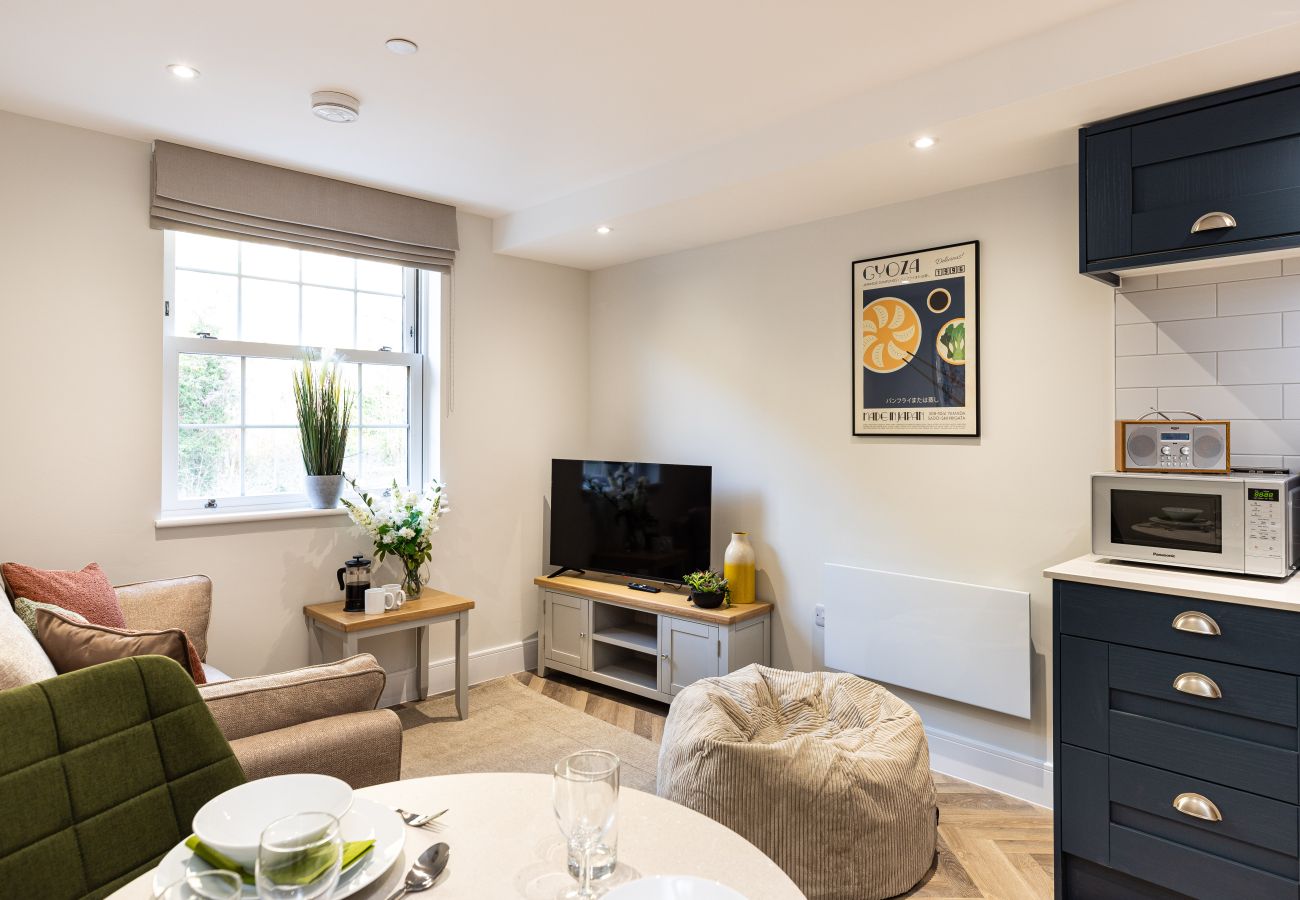 Image showing the living area inside rock mill apartment 13