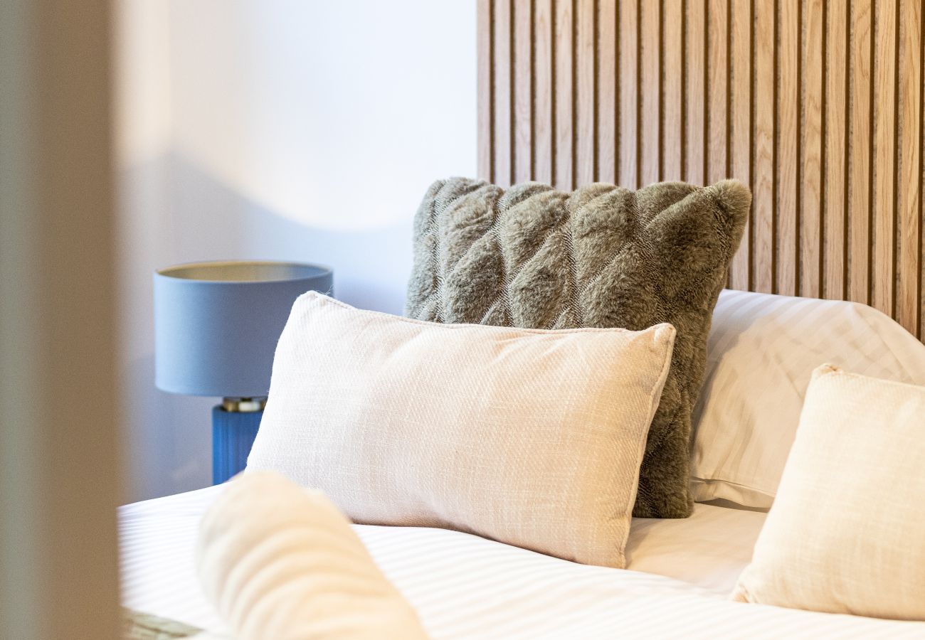 Image showing bedroom details inside Rock mill luxury holiday apartment 15