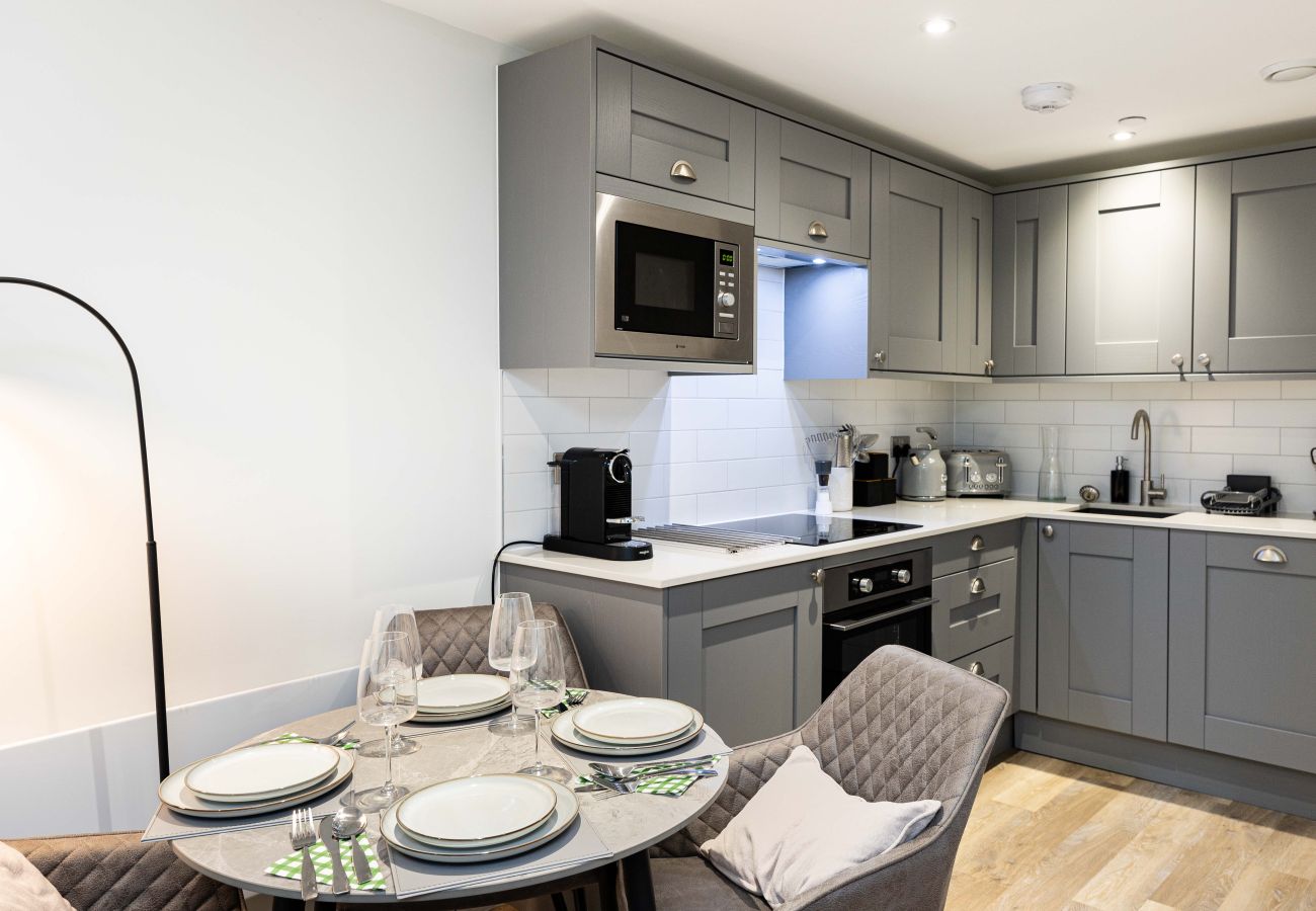 Image showing the fully integrated kitchen inside rock mill duplex apartment 42