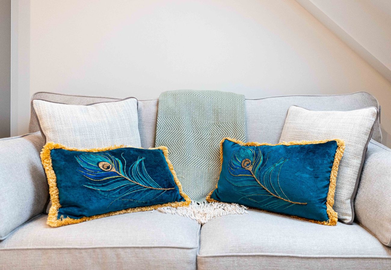 Image showing the soft furnishings inside duplex apartment 42 at rock mill