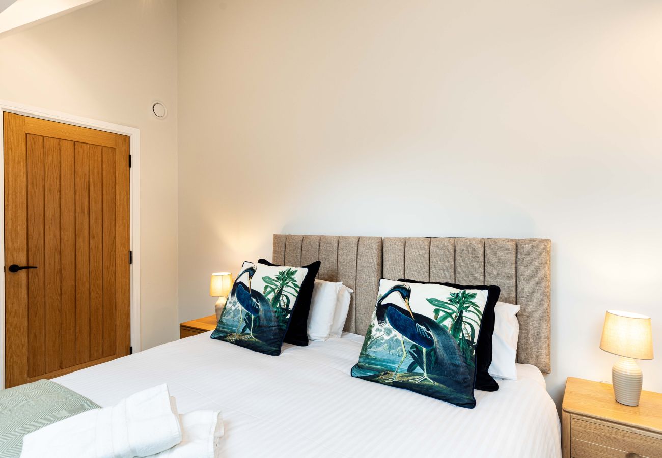 Image of bedroom 1 inside duplex apartment 42 at rock mill