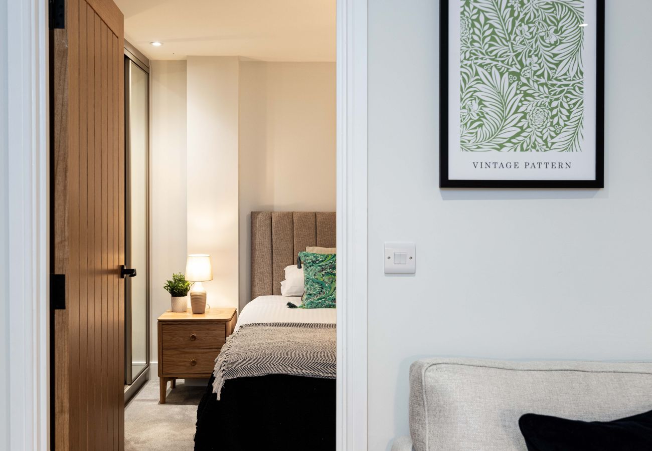 Image showing a view of the bedroom inside apartment 37 at rock mill