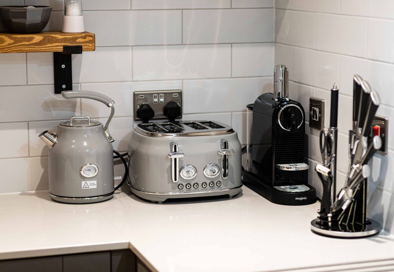 Image showing the kitchen details inside rock mill holiday apartment 37