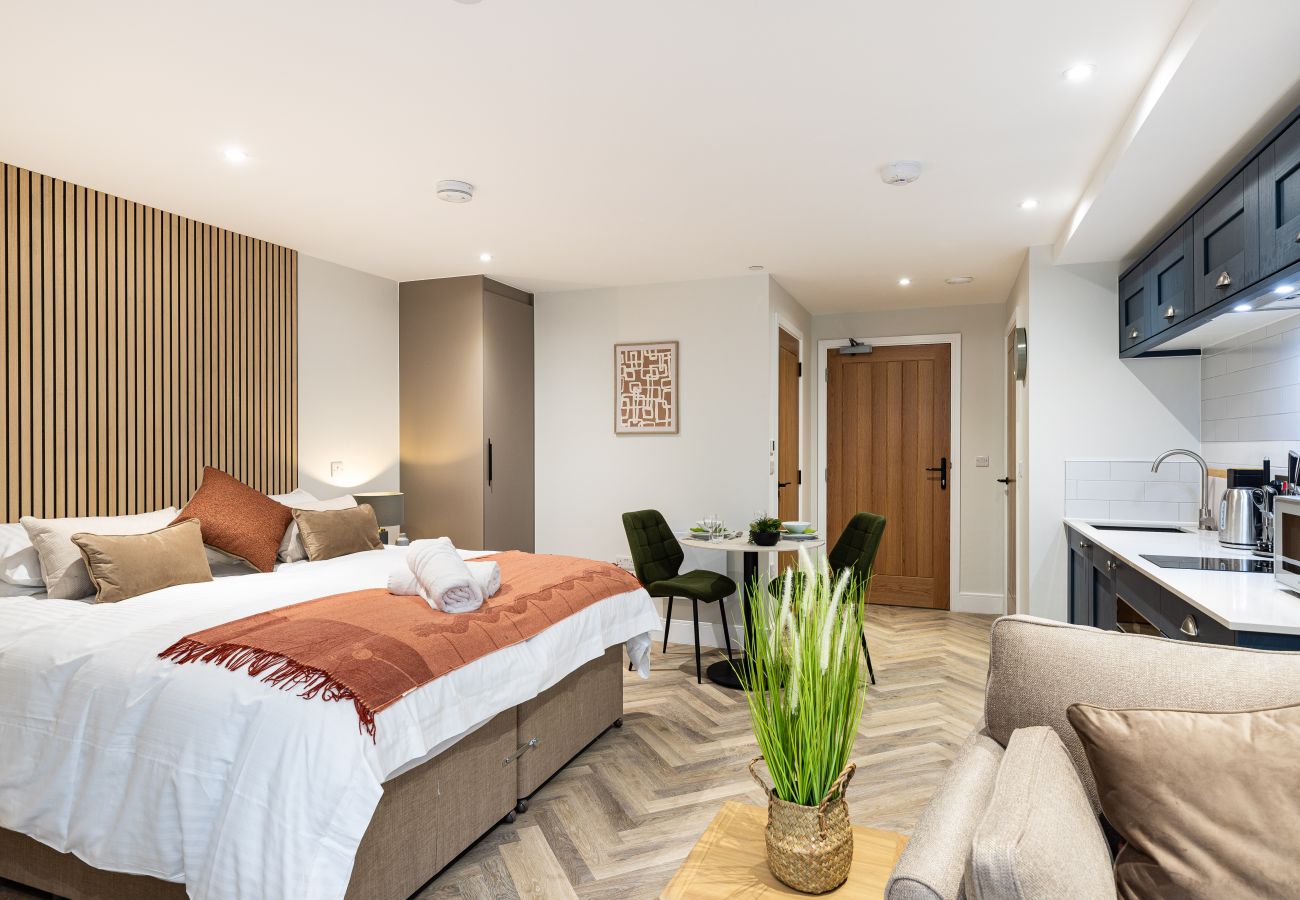 Image showing the inside of studio apartment 16 at Rock Mill sleeping 2 people