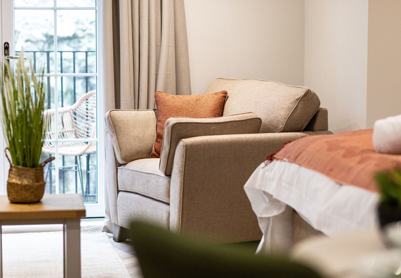 Image showing the comfortable seating inside Studio Apartment 16 at Rock Mill Apartments