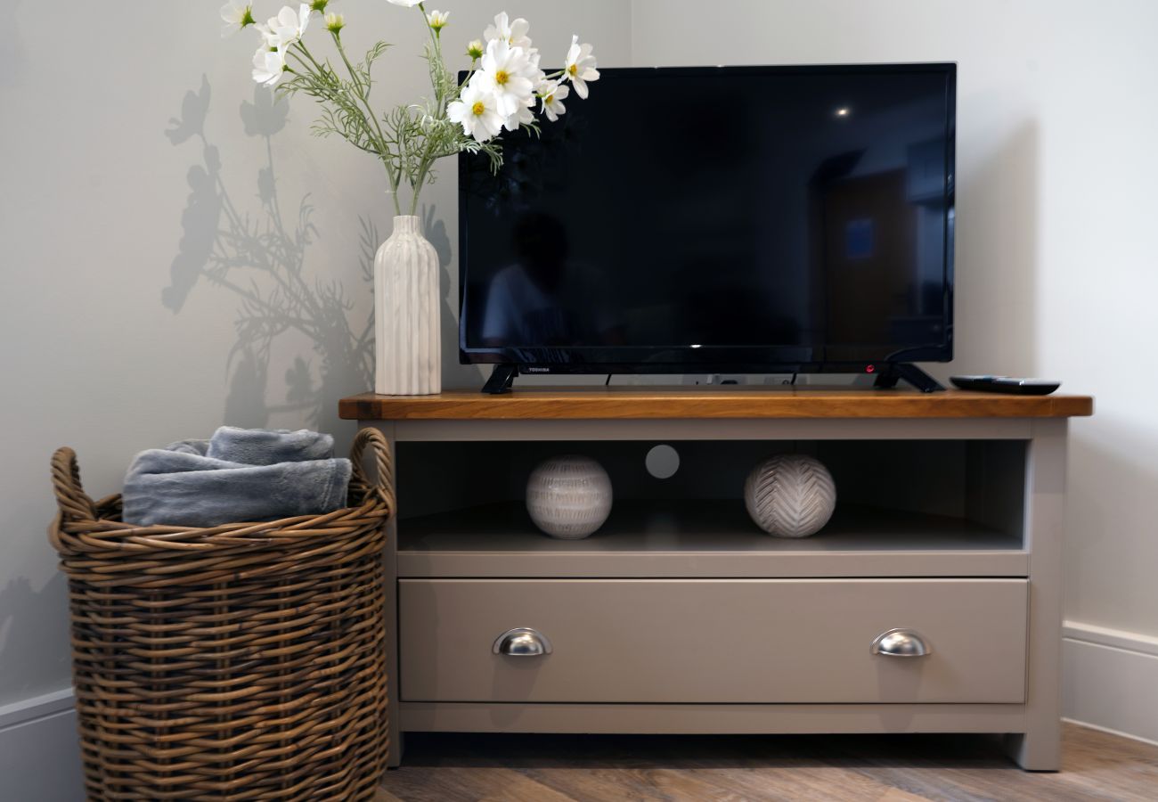 Image showing the smart TV inside Rock mill holiday apartment 36 lounge area