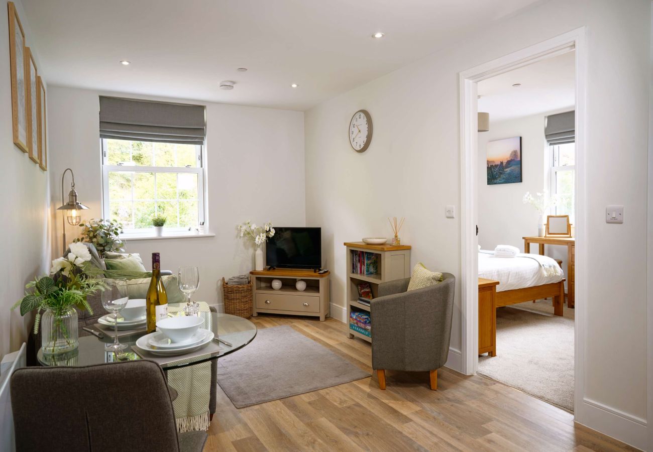 Image showing inside 1 bed holiday apartment 36 at Rock mill in the Peak District.