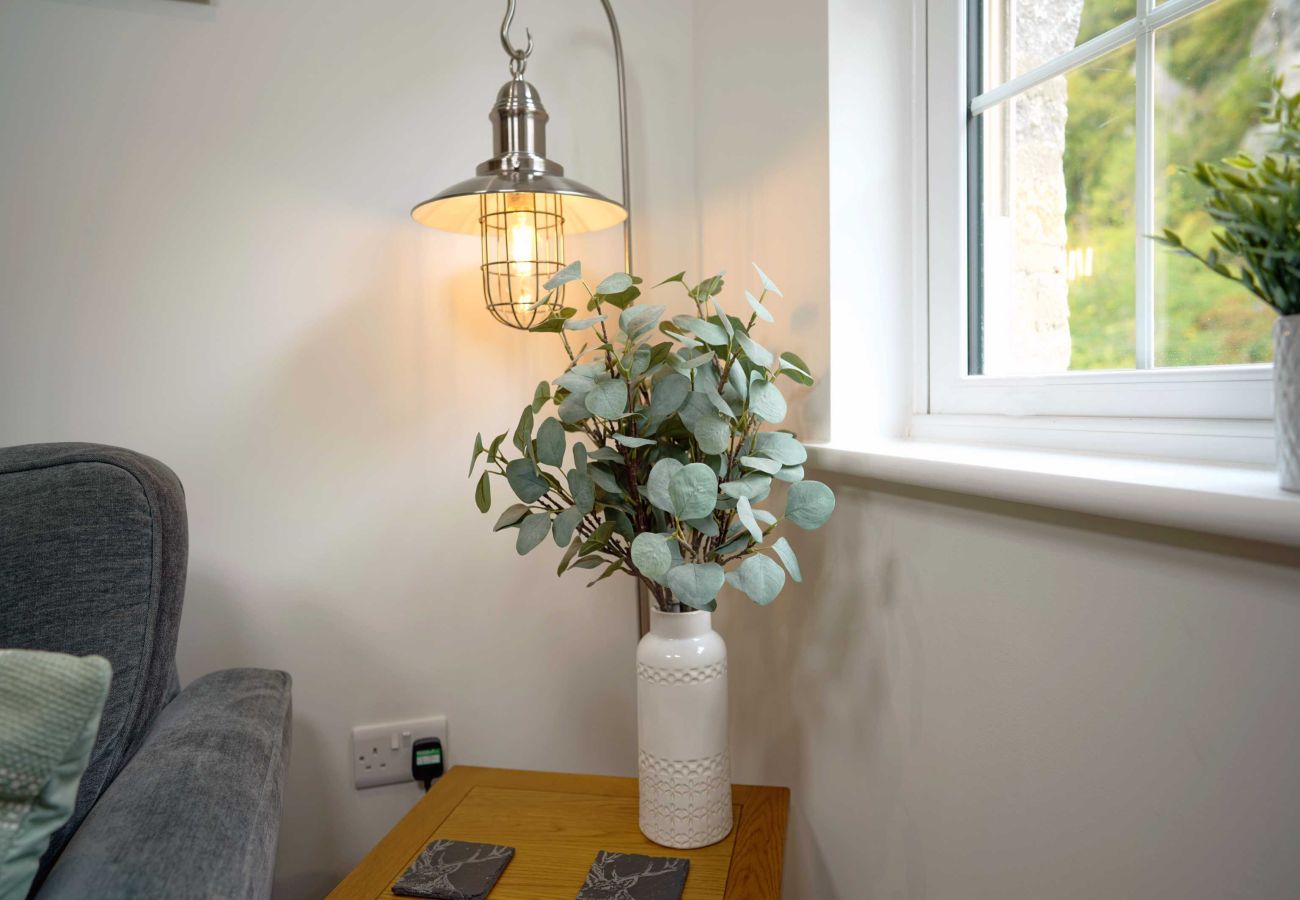 Image showing the stylish decor inside the living area of Rock mill holiday apartment 36