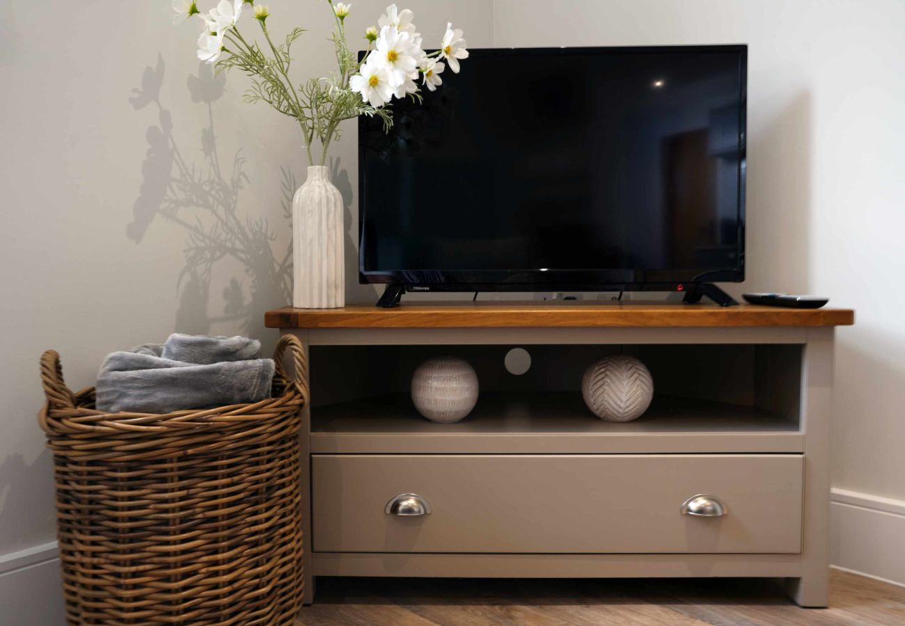 Image showing the smart TV inside Rock mill holiday apartment 36 lounge area